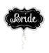 Bride Chalkboard Marquee Supershape Foil Balloon 69cm x 41cm Each
