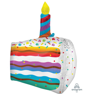 Amscan_OO Balloon - Supershapes, Numbers & Letters Cake Slice Supershape Foil Balloon 48cm x 63cm Each