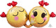 Amscan_OO Balloon - Supershapes, Numbers & Letters Emoticons in Love Supershape Foil Balloon 91cm x 53cm Each