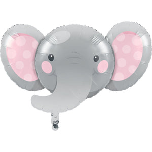 Amscan_OO Balloon - Supershapes, Numbers & Letters Enchanting Elephant Girl Supershape Foil Balloons 53cm x 89cm Each