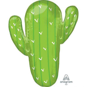 Amscan_OO Balloon - Supershapes, Numbers & Letters Fiesta Cactus Supershape Foil Balloon 63cm x 78cm Each