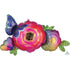 Flowers & Butterfly  Satin Infused Supershape Foil Balloon 93cm x 48cm Each Each