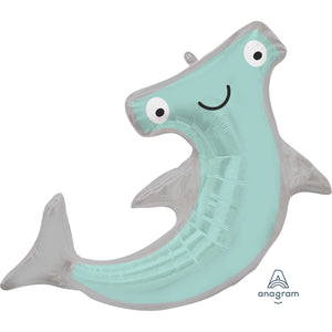 Amscan_OO Balloon - Supershapes, Numbers & Letters Hammerhead Shark SuperShape Foil Balloon 104cm x 71cm Each