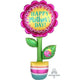 Amscan_OO Balloon - Supershapes, Numbers & Letters Happy Mother's Day Flower Supershape Foil Balloon 66cm x 160cm Each