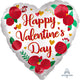 Balloon - Supershapes, Numbers & Letters Happy Valentine's Day Satin Infused Roses Supeshape Foil Balloon 71cm Each