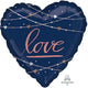 Amscan_OO Balloon - Supershapes, Numbers & Letters Heart Navy Wedding love Supershape Foil Balloon 71cm Each