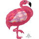 Amscan_OO Balloon - Supershapes, Numbers & Letters Holographic Iridescent Pink Flamingo Supershape Foil Balloon 71cm x 83cm Each