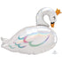 Holographic Iridescent Swan Supershape Foil Balloon 73cm x 55cm Each