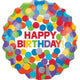 Amscan_OO Balloon - Supershapes, Numbers & Letters Holographic Primary Rainbow Birthday Supershape Foil Balloon 71cm Each