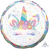 Holographic Unicorn Party Iridescent Supershape Foil Balloon 71cm Each