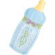 Amscan_OO Balloon - Supershapes, Numbers & Letters It's A Boy Baby Bottle SuperShape Foil Balloon 33cm x 79cm Each