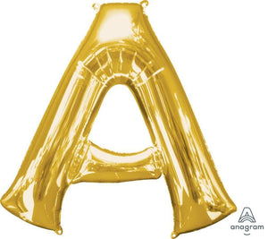 Amscan_OO Balloon - Supershapes, Numbers & Letters Letter A Gold Supershape Foil Balloon 86cm Each