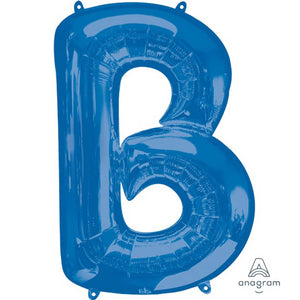 Amscan_OO Balloon - Supershapes, Numbers & Letters Letter B Blue Supershape Foil Balloon 86cm Each