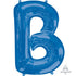Letter B Blue Supershape Foil Balloon 60cm x 83cm Each