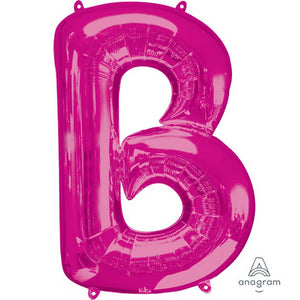 Amscan_OO Balloon - Supershapes, Numbers & Letters Letter B Pink Supershape Foil Balloon 86cm Each