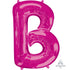 Letter B Pink Supershape Foil Balloon 58cm x 81cm Each