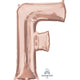 Amscan_OO Balloon - Supershapes, Numbers & Letters Letter F Rose Gold Supershape Foil Balloon 86cm Each