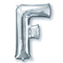 Letter F Silver Supershape Foil Balloon 86cm Each
