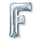 Amscan_OO Balloon - Supershapes, Numbers & Letters Letter F Silver Supershape Foil Balloon 86cm Each