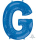 Amscan_OO Balloon - Supershapes, Numbers & Letters Letter G Blue Supershape Foil Balloon 86cm Each