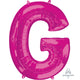 Amscan_OO Balloon - Supershapes, Numbers & Letters Letter G Pink Supershape Foil Balloon 86cm Each