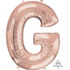 Amscan_OO Balloon - Supershapes, Numbers & Letters Letter G Rose Gold Supershape Foil Balloon 86cm Each