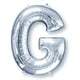 Amscan_OO Balloon - Supershapes, Numbers & Letters Letter G Silver Supershape Foil Balloon 86cm Each