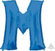 Amscan_OO Balloon - Supershapes, Numbers & Letters Letter M Blue Supershape Foil Balloon 86cm Each