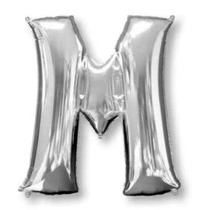 Amscan_OO Balloon - Supershapes, Numbers & Letters Letter M Silver Supershape Foil Balloon 86cm Each