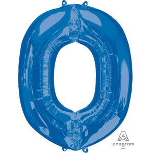 Amscan_OO Balloon - Supershapes, Numbers & Letters Letter O Blue Supershape Foil Balloon 86cm Each