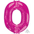 Letter O Pink Supershape Foil Balloon 60cm x 81cm Each