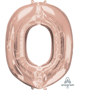 Amscan_OO Balloon - Supershapes, Numbers & Letters Letter O Rose Gold Supershape Foil Balloon 86cm Each