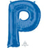 Letter P Blue Supershape Foil Balloon 53cm x 81cm Each