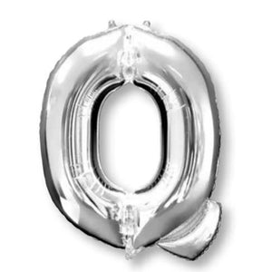 Amscan_OO Balloon - Supershapes, Numbers & Letters Letter Q Silver Supershape Foil Balloon 86cm Each