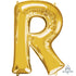 Letter R Gold Supershape Foil Balloon 58cm x 83cm Each