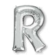 Amscan_OO Balloon - Supershapes, Numbers & Letters Letter R Silver Supershape Foil Balloon 86cm Each