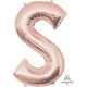 Amscan_OO Balloon - Supershapes, Numbers & Letters Letter S Rose Gold Supershape Foil Balloon 86cm Each