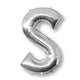 Amscan_OO Balloon - Supershapes, Numbers & Letters Letter S Silver Supershape Foil Balloon 86cm Each