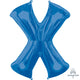 Amscan_OO Balloon - Supershapes, Numbers & Letters Letter X Blue Supershape Foil Balloon 86cm Each