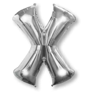 Amscan_OO Balloon - Supershapes, Numbers & Letters Letter X Silver Supershape Foil Balloon 86cm Each