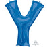 Letter Y Blue Supershape Foil Balloon 66cm x 81cm Each