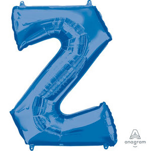 Amscan_OO Balloon - Supershapes, Numbers & Letters Letter Z Blue Supershape Foil Balloon 86cm Each