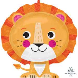 Amscan_OO Balloon - Supershapes, Numbers & Letters Lion SuperShape Foil Balloon 60cm x 53cm Each