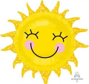 Amscan_OO Balloon - Supershapes, Numbers & Letters Sunshine Sun Supershape Foil Balloon 74cm Each