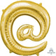 Amscan_OO Balloon - Supershapes, Numbers & Letters Symbol @ Gold Supershape Foil Balloon 86cm Each