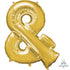 Symbol & Gold Supershape Foil Balloon 76cm x 96cm Each