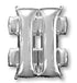 Symbol # Silver Supershape Foil Balloon 86cm Each