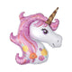 Amscan_OO Balloon - Supershapes, Numbers & Letters Unicorn Head Magical Floral Supershape Foil Balloon 83cm x 73cm Each