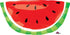 Watermelon Supershape Foil Balloon 81cm x 40cm Each
