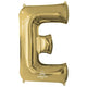 Balloon - Supershapes, Numbers & Letters White Gold Letter E SuperShape Foil Balloon 86cm Each